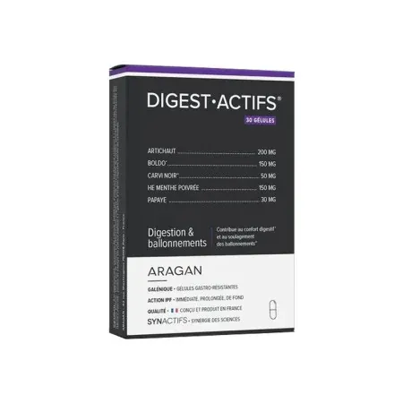 SynActifs DigestActifs Digestion 30 gélules - Univers Pharmacie