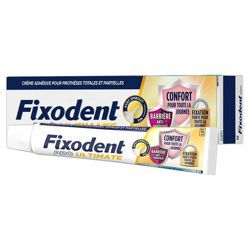 Fixodent Pro Ultimate Arôme Frais 40g - Univers Pharmacie