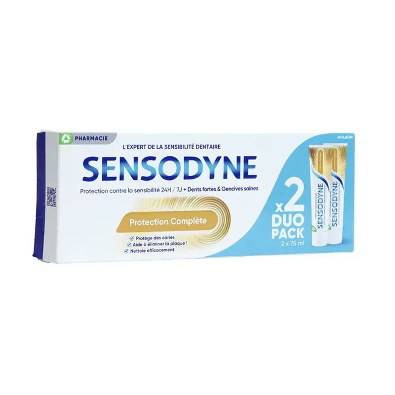 Sensodyne Protection Complète Dentifrice 2X75ml - Univers Pharmacie