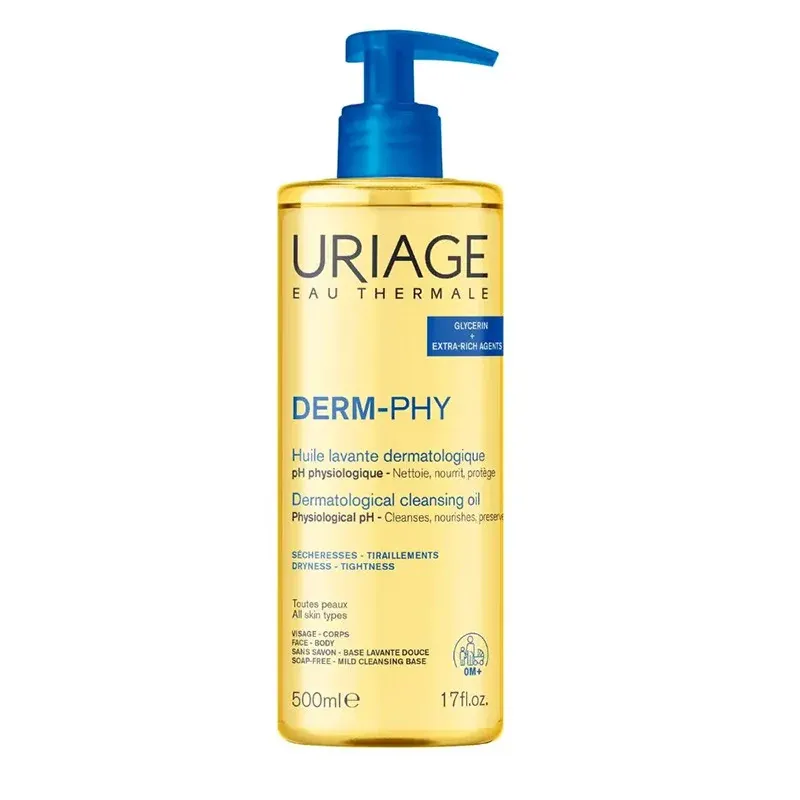 Uriage Derm-Phy Huile Lavante 500ml - Univers Pharmacie