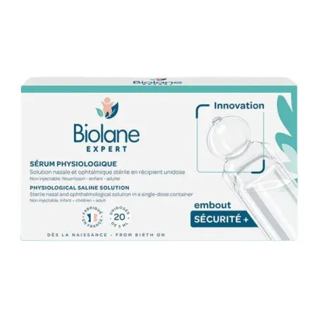 Biolane Sérum Physiologique Embout Sécurité+ 20X5ml - Univers Pharmacie