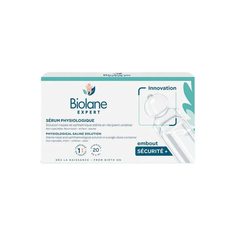 Biolane Sérum Physiologique Embout Sécurité+ 20X5ml - Univers Pharmacie