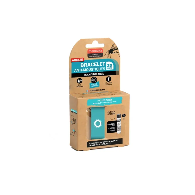 Manouka Bracelet Lagon Anti-Moustique Toutes Zones - Univers Pharmacie