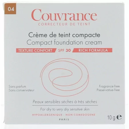 Avène Crème de Teint Compacte Couvrance Confort Miel...