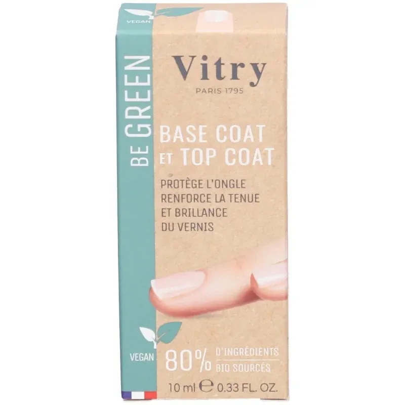 Vitry Be Green Base Coat et Top Coat 10ml - Univers Pharmacie