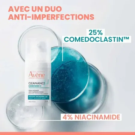 Avène Cleanance Comedomed+ Soin Intensif Anti-imperfections 30ml - Ingrédients