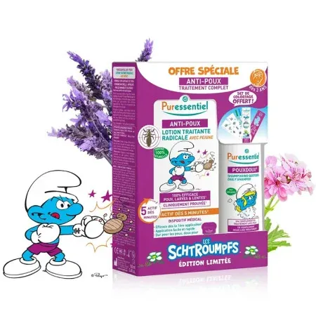 Puressentiel Les Schtroumpfs Anti-poux Traitement Complet - Univers Pharmacie