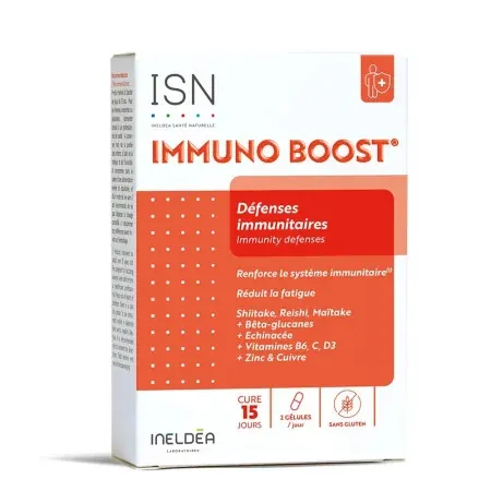ISN Immuno Boost Défenses Immunitaires 30 gélules - Univers Pharmacie