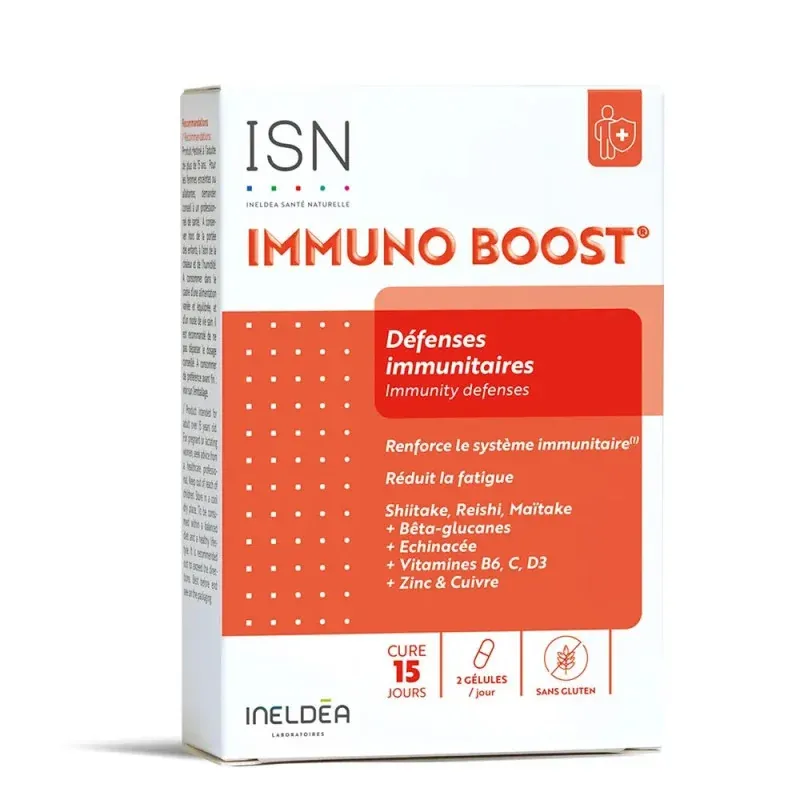 ISN Immuno Boost Défenses Immunitaires 30 gélules - Univers Pharmacie