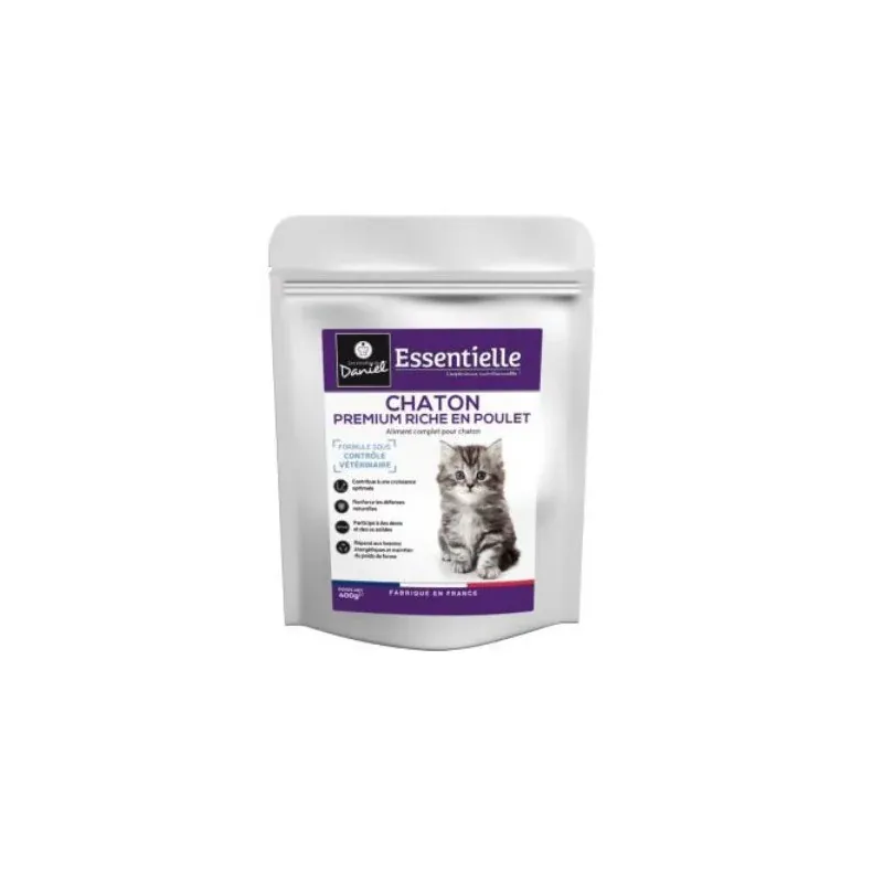 Les Recettes de Daniel Essentielle Chaton Premium Riche en Poulet 400g - Univers Pharmacie