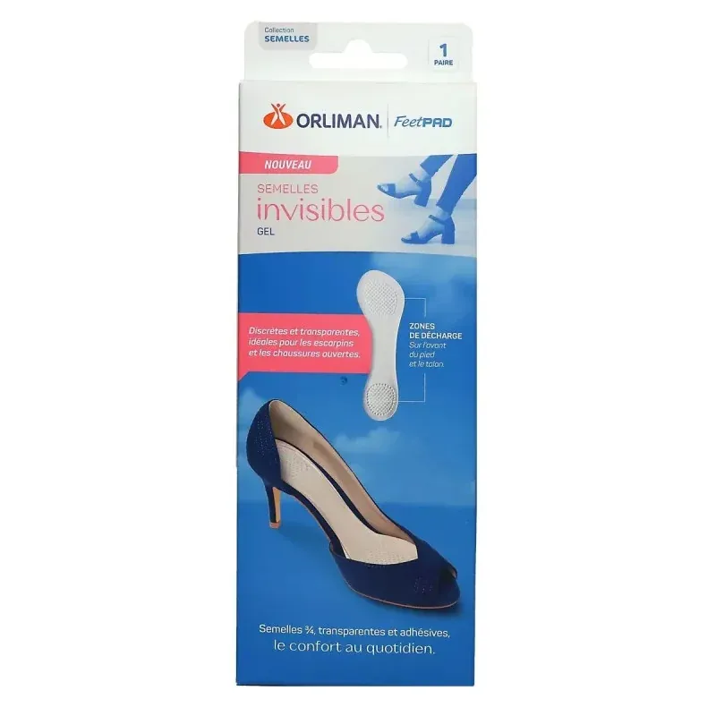 Orliman FeetPro Semelles Invisibles Gel 1 paire - Univers Pharmacie