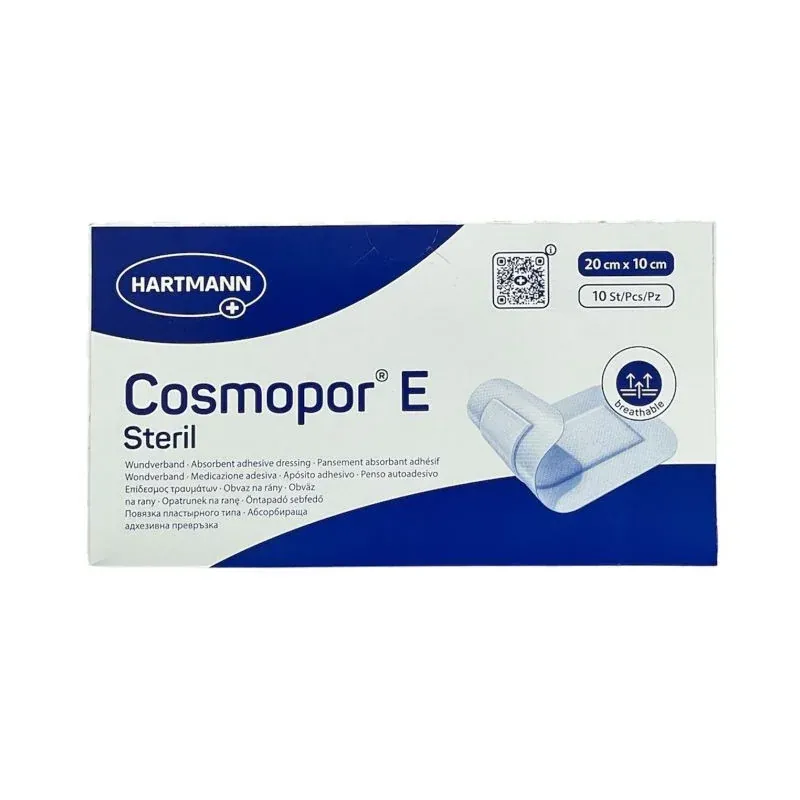 Cosmopor E Steril Pansement Absorbant Adhésif 20X10cm X10 - Univers Pharmacie