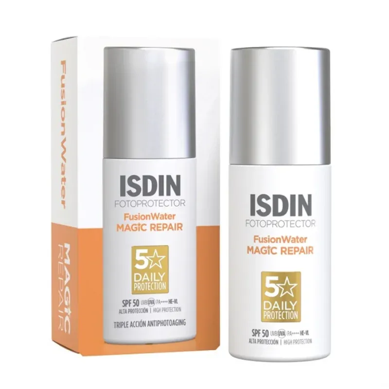 ISDIN FusionWater Magic Repair Crème Solaire SPF50 50ml - Univers Pharmacie