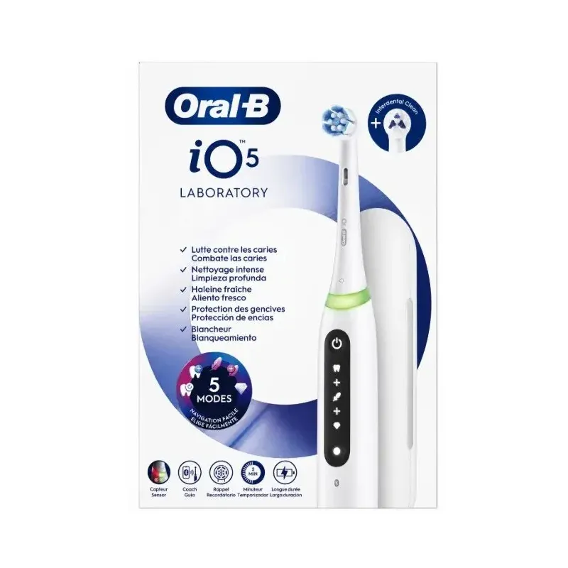 Oral-B iO5 Laboratory Brosse à Dents Electrique Blanc - Univers Pharmacie