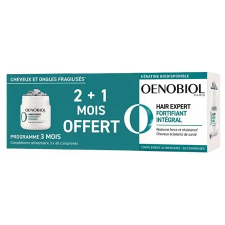 Oenobiol Hair Expert Fortifiant Intégral 3X60 comprimés - Univers Pharmacie