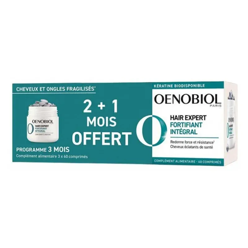 Oenobiol Hair Expert Fortifiant Intégral 3X60 comprimés - Univers Pharmacie