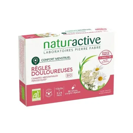 Naturactive Règles Douloureuses Bio 30 gélules - Univers Pharmacie