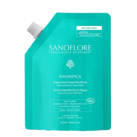 Sanoflore Magnifica Aqua Anti-imperfections Lotion Purifiante Recharge 400ml - Univers Pharmacie