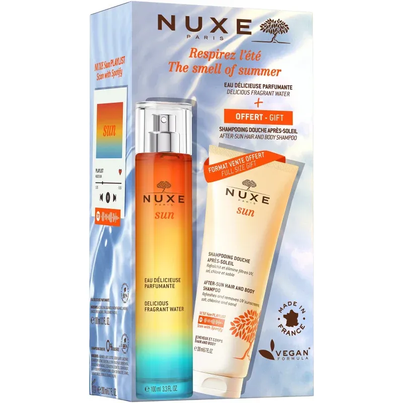 Nuxe Sun Coffret Respirez l'Été Eau Délicieuse Parfumante + Shampooing Douche - Univers Pharmacie