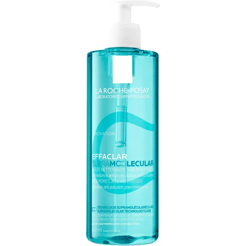La Roche-Posay Effaclar Supramolecular Gelée Nettoyante Sébum & Pores 400ml - Univers Pharmacie
