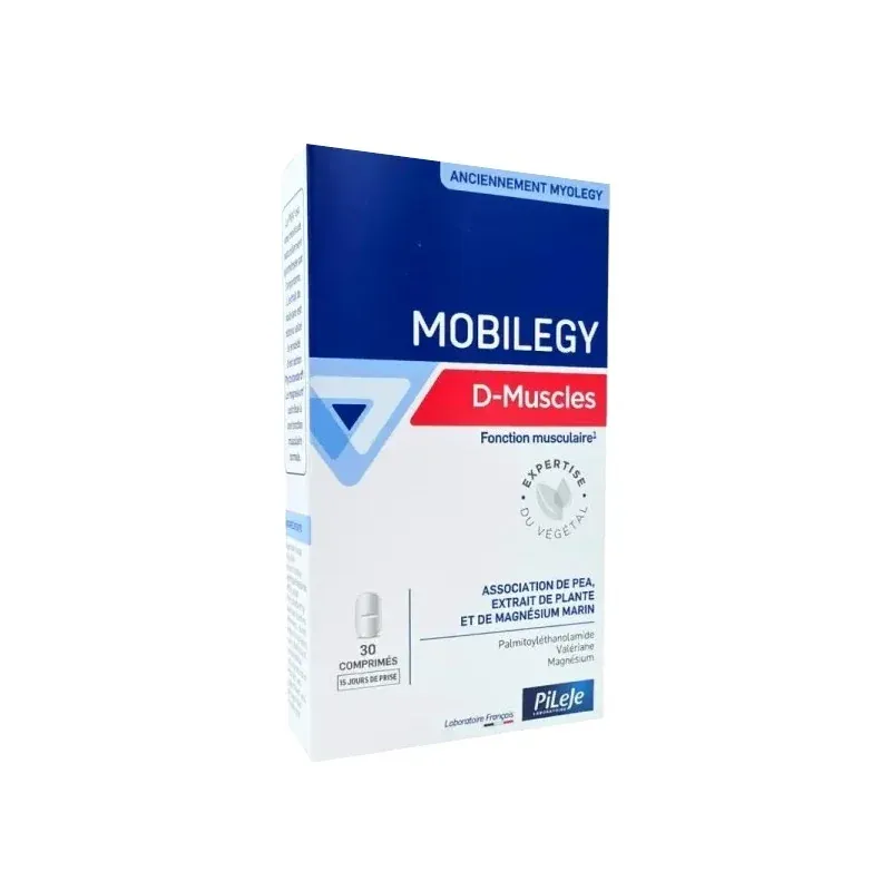 PiLeJe Mobilegy D-Muscles 30 comprimés - Univers Pharmacie