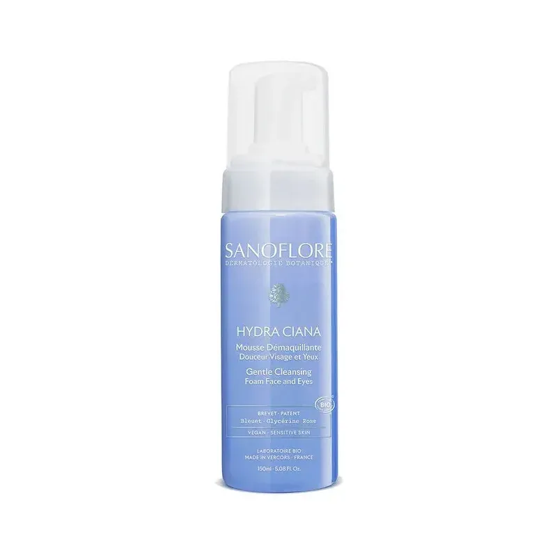 Sanoflore Hydra Ciana Mousse Démaquillante 150ml - Univers Pharmacie