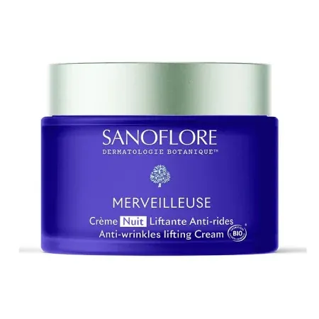 Sanoflore Merveilleuse Crème Nuit Liftante Anti-rides Bio 50ml - Univers Pharmacie