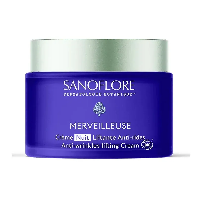 Sanoflore Merveilleuse Crème Nuit Liftante Anti-rides Bio 50ml - Univers Pharmacie
