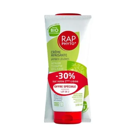 Rap Phyto Crème Apaisante Jambes Légères 2X100ml - Univers Pharmacie