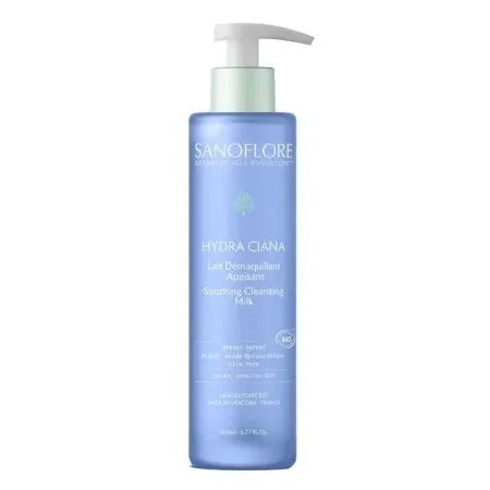Sanoflore Hydra Ciana Lait Démaquillant Apaisant Bio...