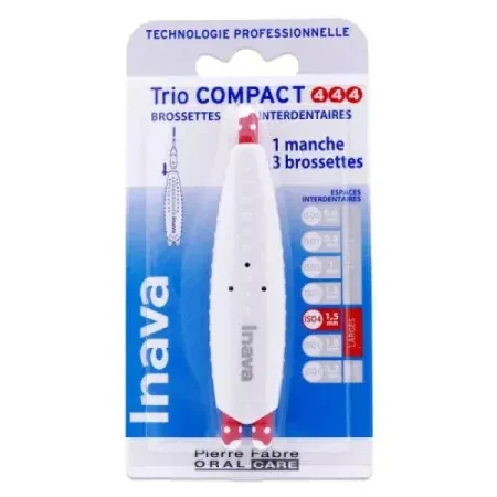 Inava Trio Compact 4/4/4 Brossettes Interdentaires X3 - Univers Pharmacie