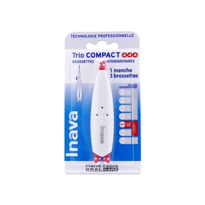 Inava Trio Compact 4/4/4 Brossettes Interdentaires X3 - Univers Pharmacie