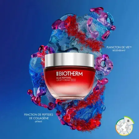 Biotherm Blue Peptides Uplift Crème Riche 50ml - Focus ingrédients