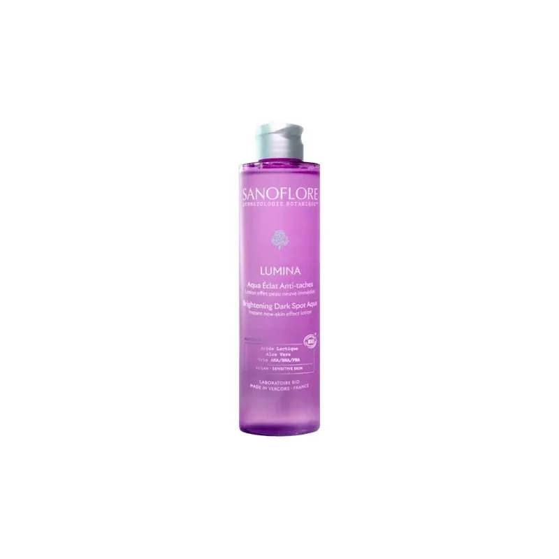 Sanoflore Lumina Aqua Éclat Anti-taches Lotion Bio 200ml - Univers Pharmacie