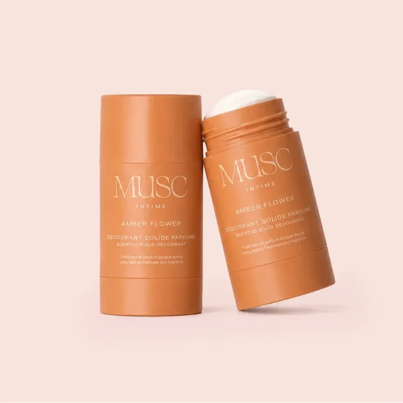 Musc Intime Déodorant Solide Parfumé Amber Flower 50g - Univers Pharmacie
