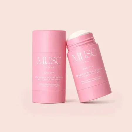Musc Intime Déodorant Solide Parfumé Sakura 50g - flacon ouvert