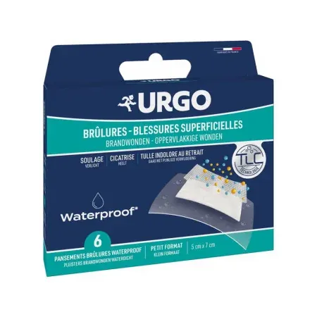 Urgo Brûlure Waterproof Petit Format 5X7cm 6 pansements - Univers Pharmacie