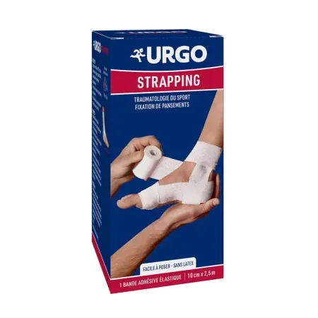 Urgo Douleurs Strapping Bande Adhésive Elastique 10cmX2,5m - Univers Pharmacie