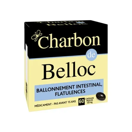 Charbon de Belloc 60 capsules - Univers Pharmacie