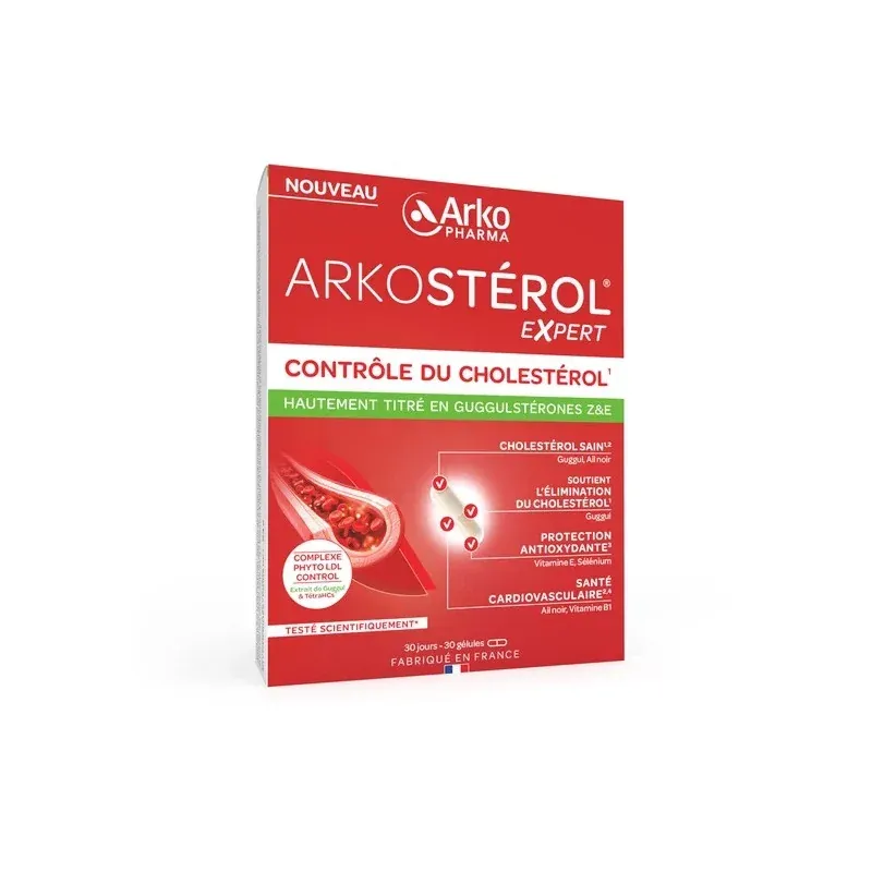 Arkopharma Arkostérol Expert Contrôle du Cholestérol 30 gélules - Univers Pharmacie