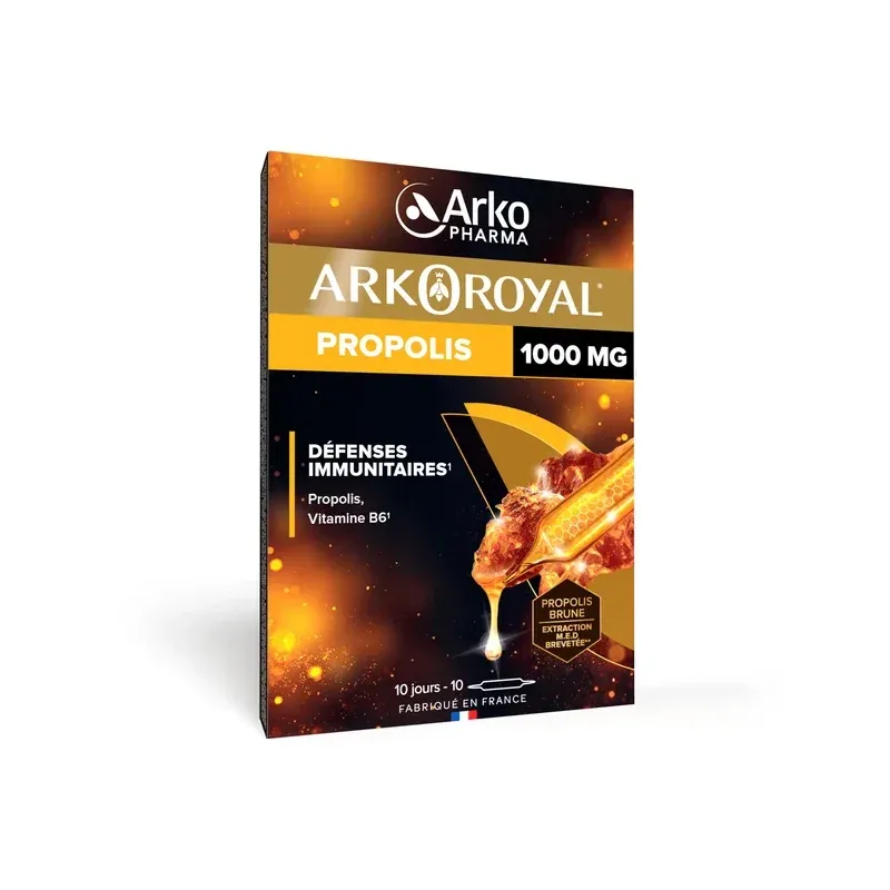 Arkopharma Arkoroyal Propolis 1000mg 10 ampoules - Univers Pharmacie