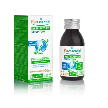 Puressentiel Respiratoire Sirop Toux Sans Sucres 100ml - Univers Pharmacie