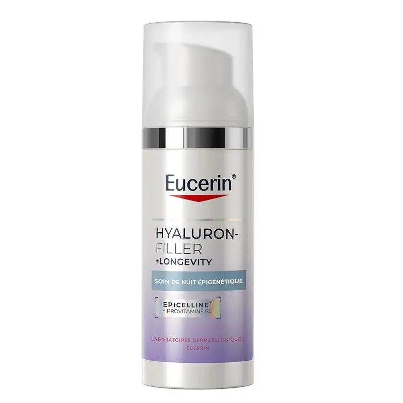 Eucerin Hyaluron-Filler +Longevity Soin de Nuit Épigénétique 50ml - Univers Pharmacie
