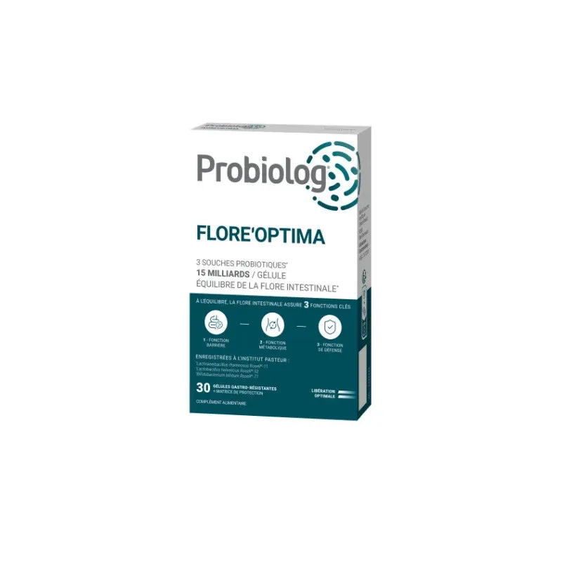Probiolog Flore'Optima 30 gélules - Univers Pharmacie