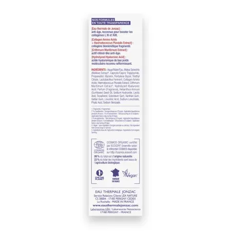 Jonzac Sublimactive Sérum Pro-collagène 30ml - Ingrédients