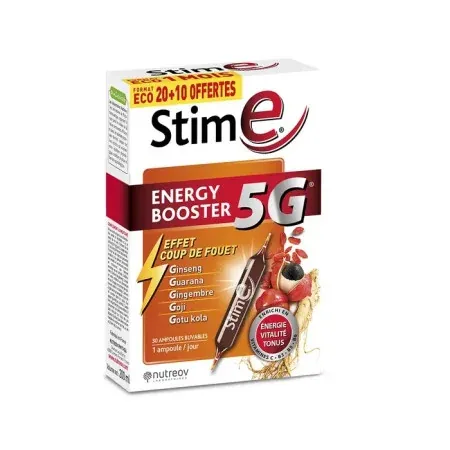 Stime Energy Booster 5G 30 ampoules - Univers Pharmacie
