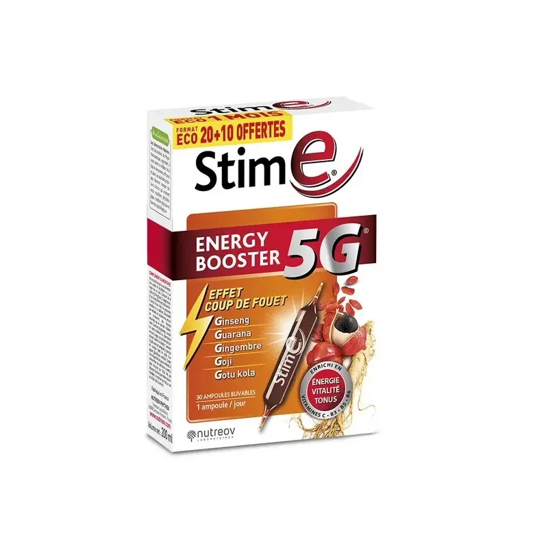 Stime Energy Booster 5G 30 ampoules - Univers Pharmacie