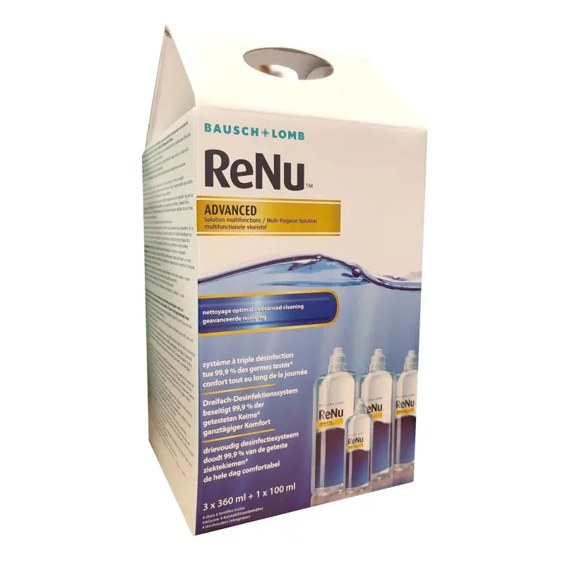 ReNu Advanced Solution Multifonctions 3X360ml + 1X100ml - Univers Pharmacie