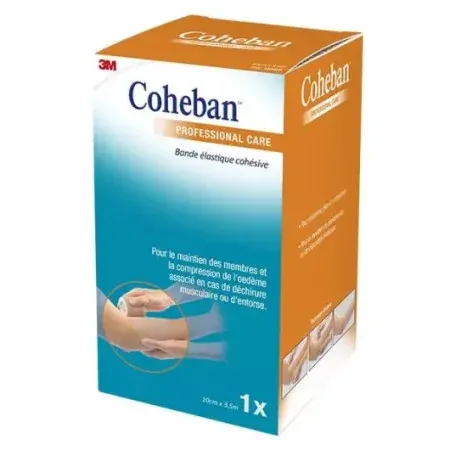 3M Coheban Bande Elastique Cohésive Chair 10cmX3,5m - Univers Pharmacie