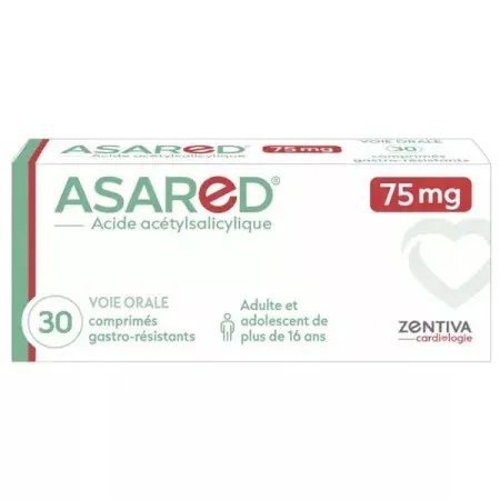 Asared 75mg 30 comprimés - Univers Pharmacie